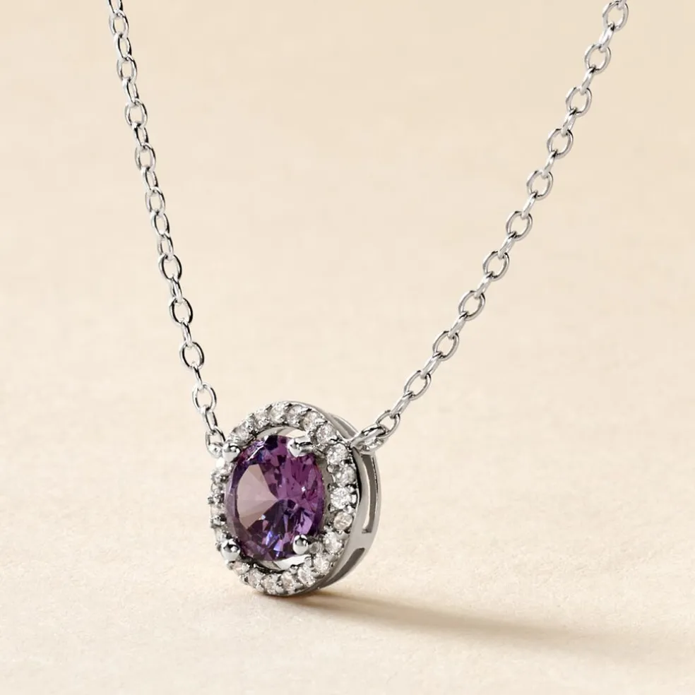 Collier Argent Blanc Rio Copacabana Oxyde De Zirconium