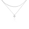 Collier Argent Blanc Sapphira
