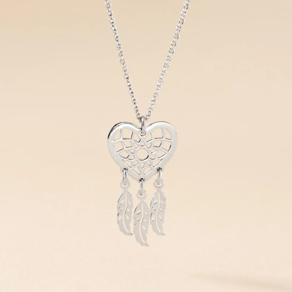 Collier Argent Blanc Sebastina