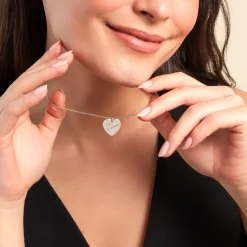 Collier Argent Blanc Sharla