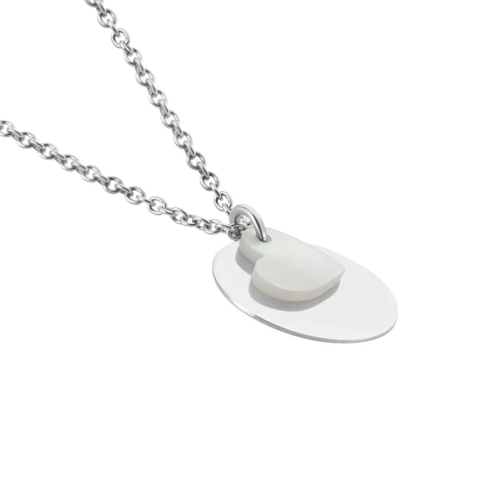 Collier Argent Blanc Tana Nacre
