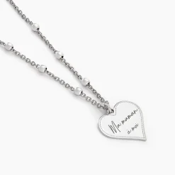 Collier Argent Blanc Valerien