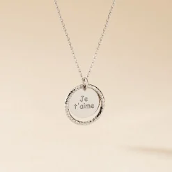 Collier Argent Blanc Vaodez