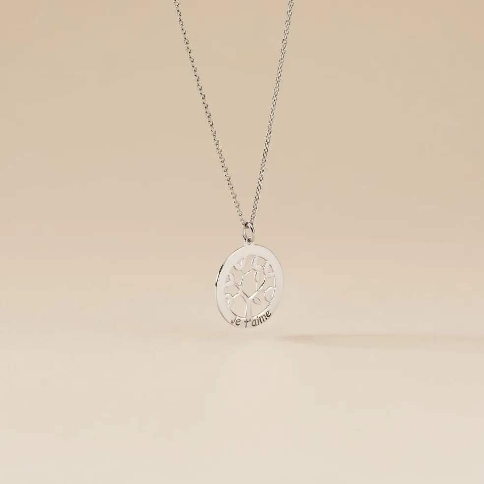 Collier Argent Blanc Vroon