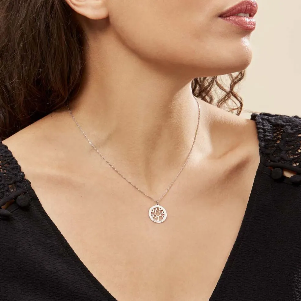 Collier Argent Blanc Vroon