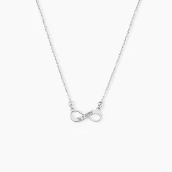 Collier Argent Blanc Wandis