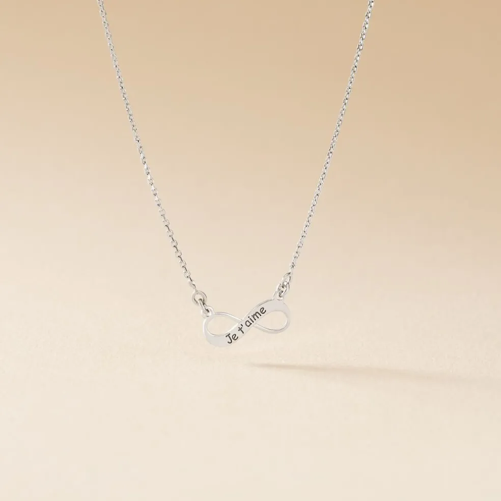 Collier Argent Blanc Wandis