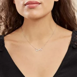 Collier Argent Blanc Wandis