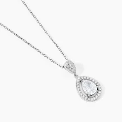 Collier Argent Blanc Zelie Oxyde De Zirconium