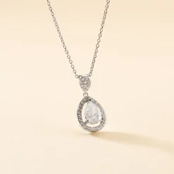 Collier Argent Blanc Zelie Oxyde De Zirconium