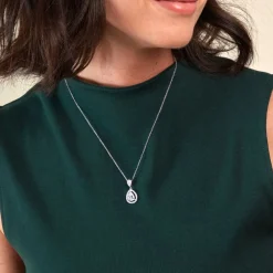 Collier Argent Blanc Zelie Oxyde De Zirconium