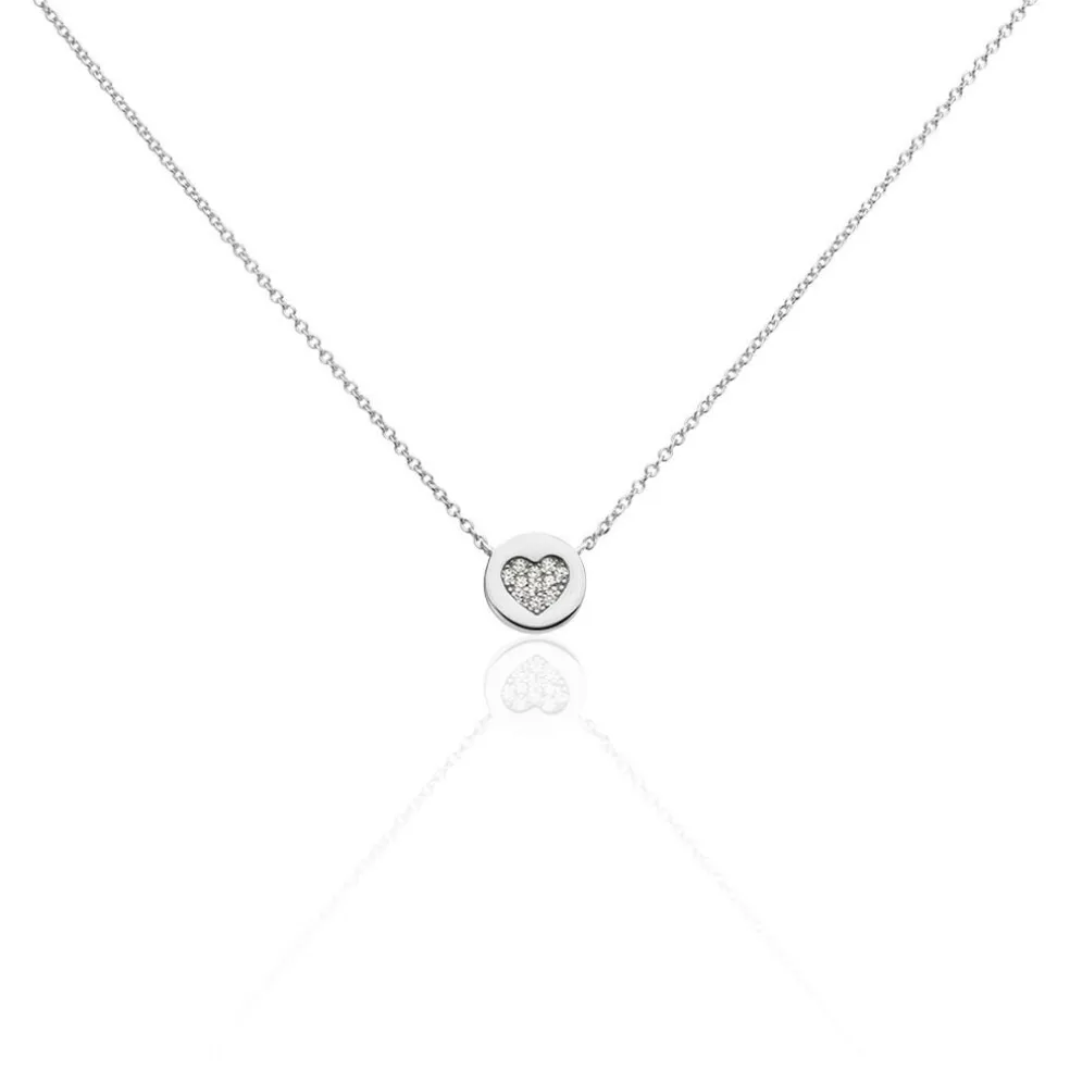 Collier Argent Chaker Oxydes De Zirconium