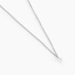Collier Argent Constantin Argent Blanc Oxyde