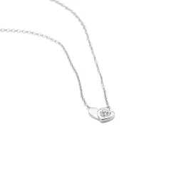 Collier Argent Dounyo Oxydes De Zirconium