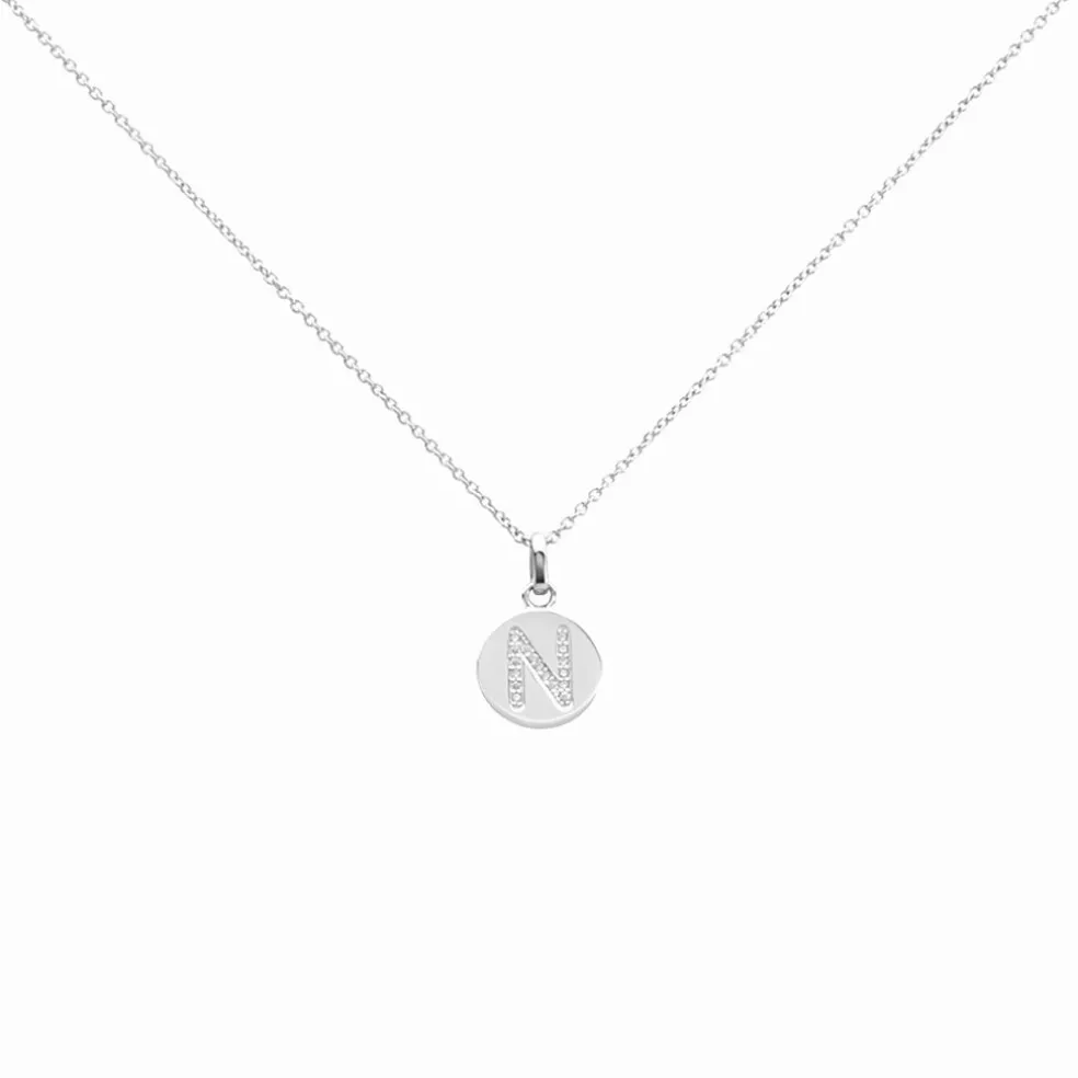 Collier Argent Eugenien Oxydes De Zirconium