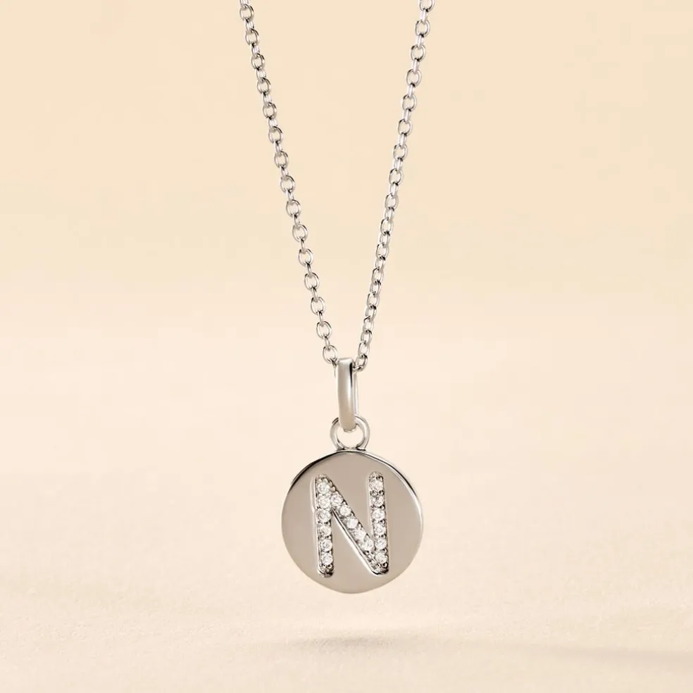 Collier Argent Eugenien Oxydes De Zirconium