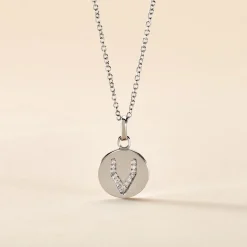 Collier Argent Eugenien Oxydes De Zirconium