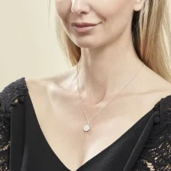 Collier Argent Eugenien Oxydes De Zirconium