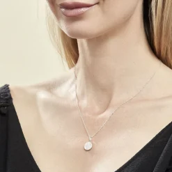 Collier Argent Eugenien Oxydes De Zirconium