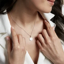 Collier Argent Eugenien Oxydes De Zirconium