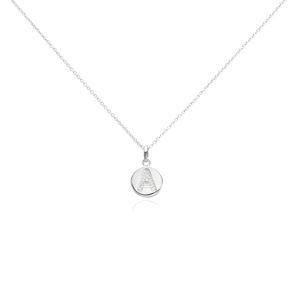 Collier Argent Eugenien Oxydes De Zirconium
