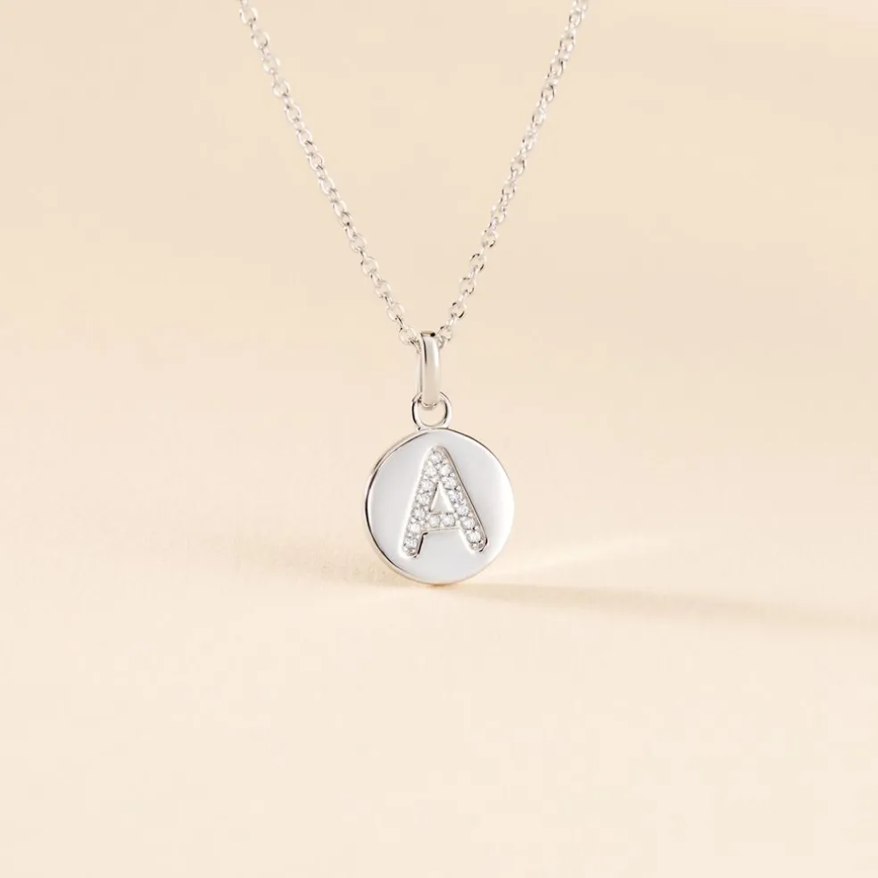 Collier Argent Eugenien Oxydes De Zirconium