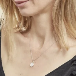 Collier Argent Eugenien Oxydes De Zirconium