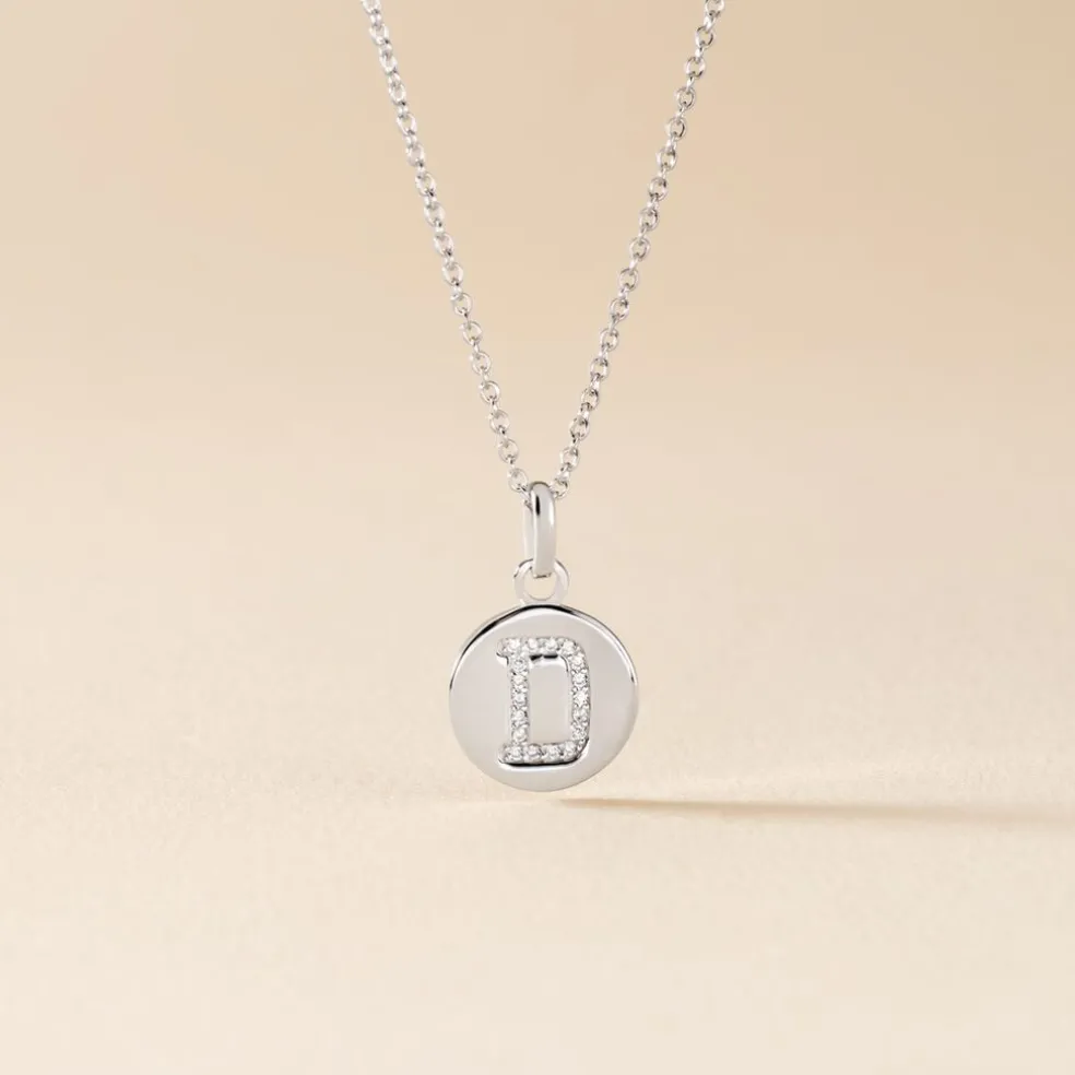 Collier Argent Eugenien Oxydes De Zirconium