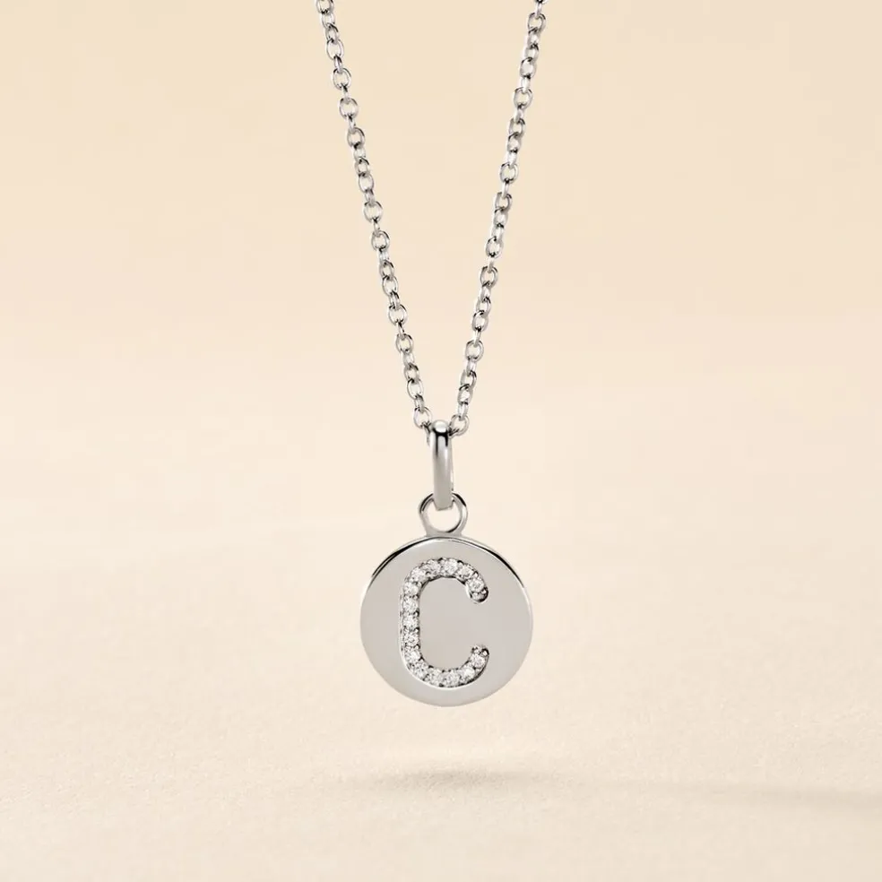 Collier Argent Eugenien Oxydes De Zirconium