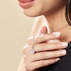 Collier Argent Eugenien Oxydes De Zirconium