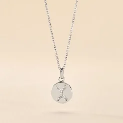 Collier Argent Eugenien Oxydes De Zirconium