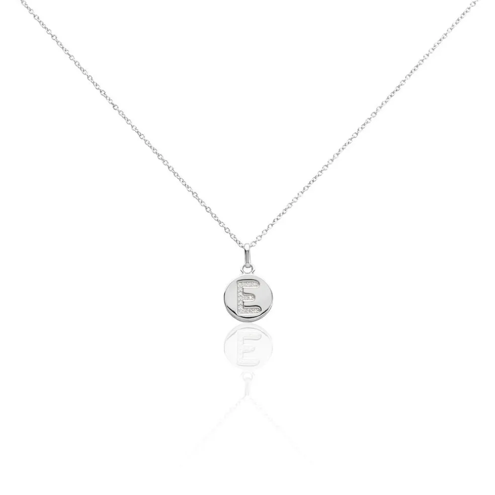 Collier Argent Eugenien Oxydes De Zirconium