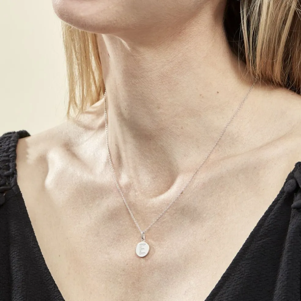 Collier Argent Eugenien Oxydes De Zirconium