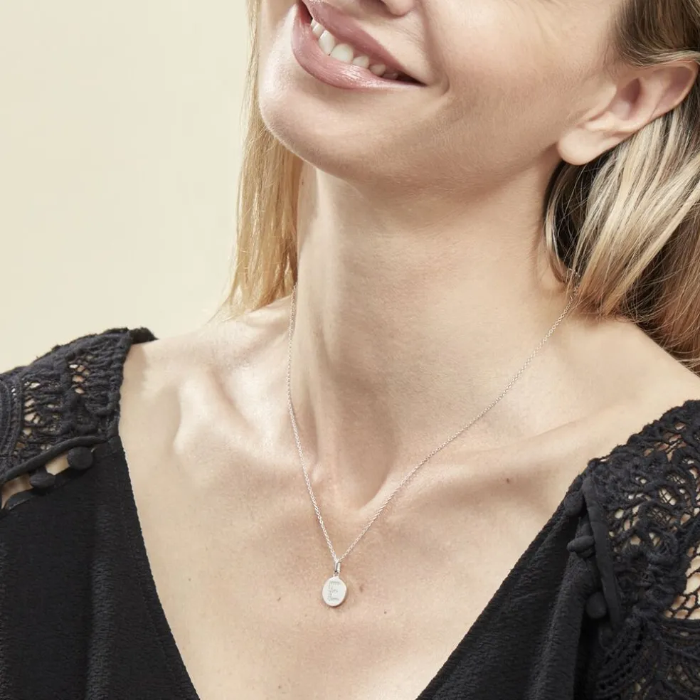 Collier Argent Eugenien Oxydes De Zirconium