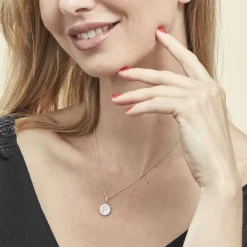 Collier Argent Eugenien Oxydes De Zirconium