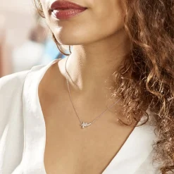 Collier Argent Florencio Oxydes De Zirconium