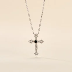 Collier Argent Florian Oxydes De Zirconium