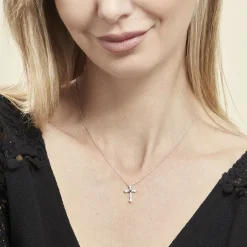 Collier Argent Florian Oxydes De Zirconium