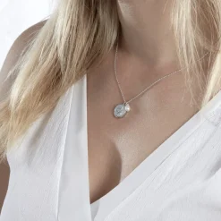 Collier Argent Glad Perle De Culture Oxydes De Zirconium