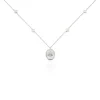 Collier Argent Glad Perles De Culture Nacre Oxydes De Zirconium