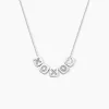 Collier Argent Hendrick Cubes Oxydes De Zirconium