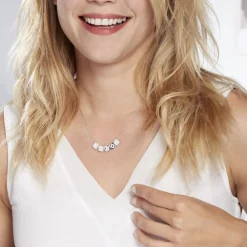 Collier Argent Hendrick Cubes Oxydes De Zirconium