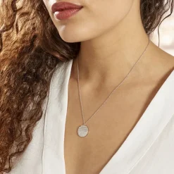 Collier Argent Henrick Oxydes De Zirconium