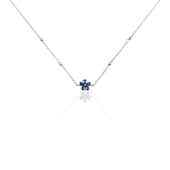 Collier Argent Laldilon Oxydes De Zirconium