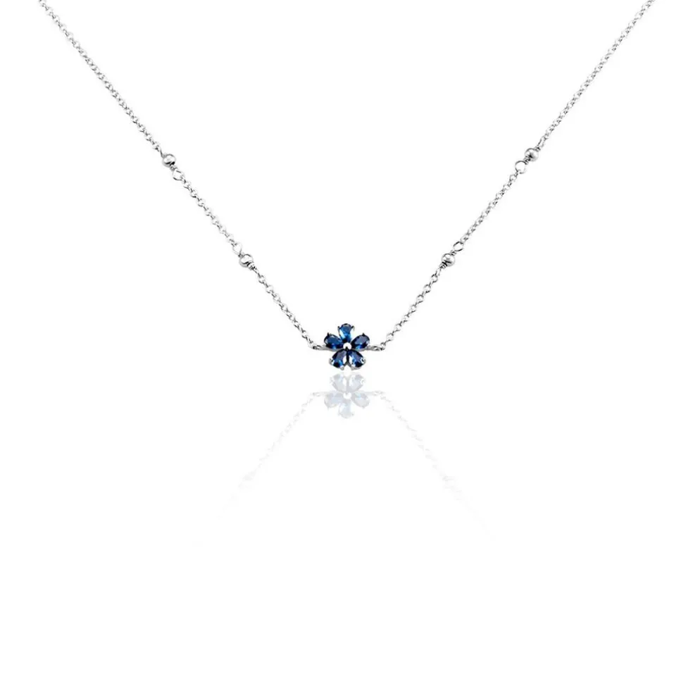 Collier Argent Laldilon Oxydes De Zirconium