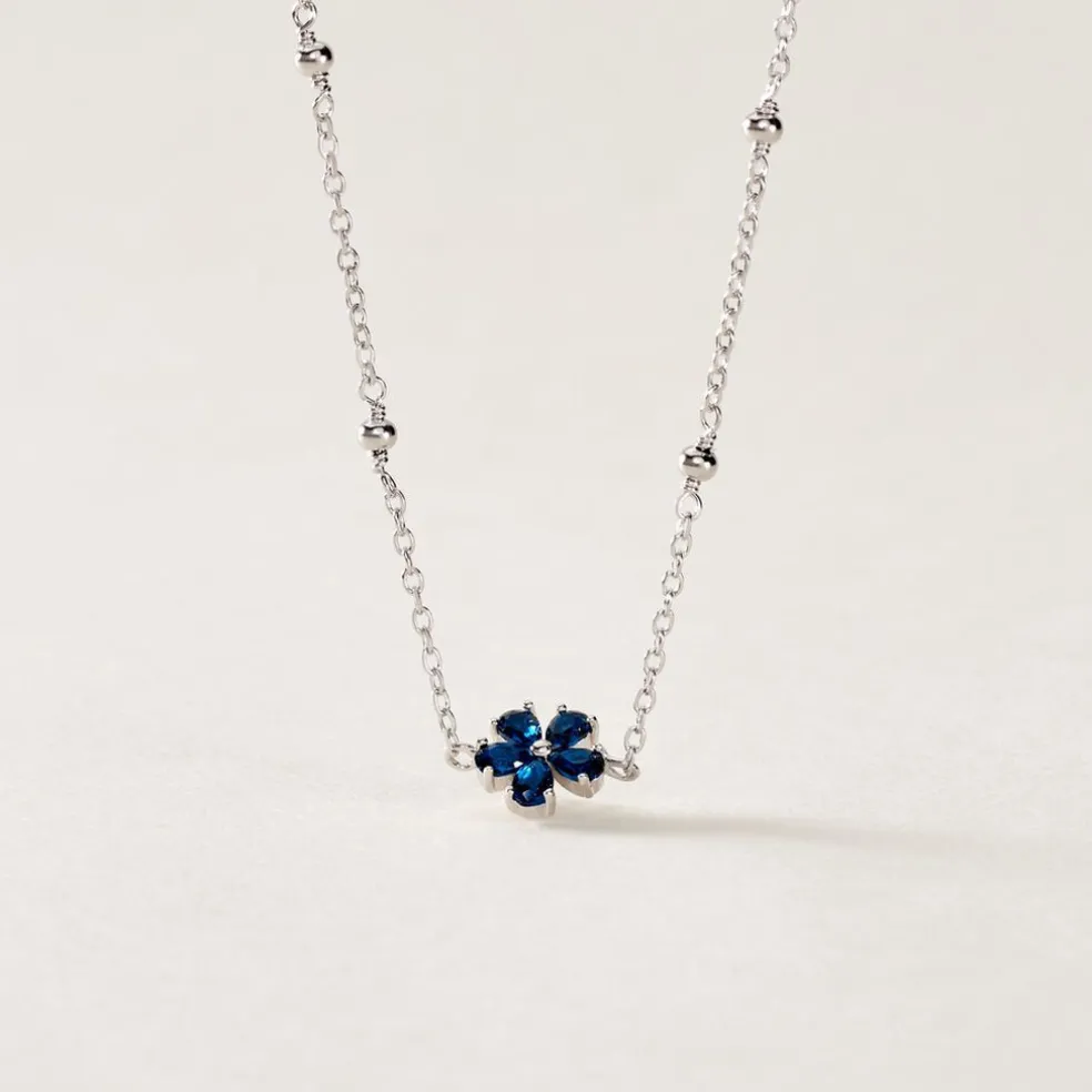 Collier Argent Laldilon Oxydes De Zirconium