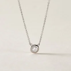 Collier Argent Laureano Oxydes De Zirconium