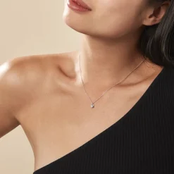 Collier Argent Laureto Oxydes De Zirconium