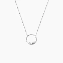 Collier Argent Leonerd Oxydes De Zirconium