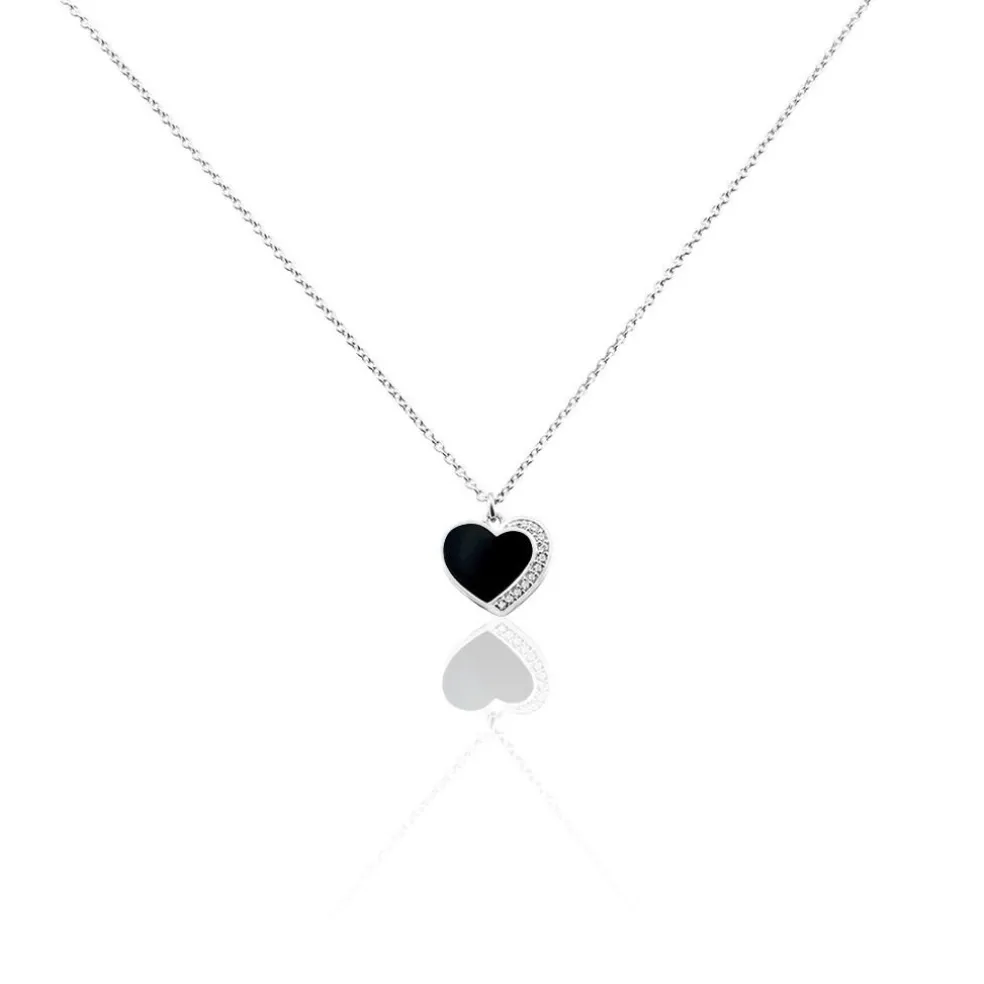 Collier Argent Leonilo Oxydes De Zirconium